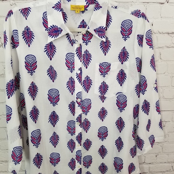 Roberta Roller Rabbit oversized button down shirt - Picture 5 of 6